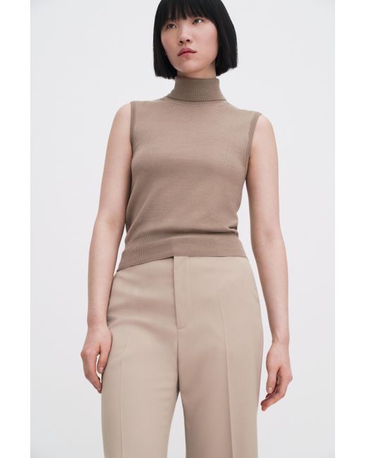 Filippa K Natural Turtleneck Vest