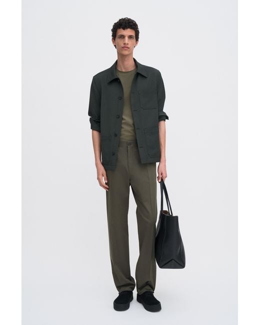 Filippa K Green Stretch Cotton Tee for men