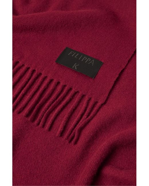 Filippa K Red Cashmere Blend Scarf