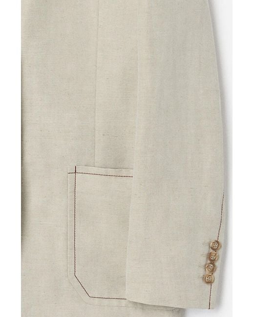 Filippa K Natural Brooke Linen Mariner Blazer
