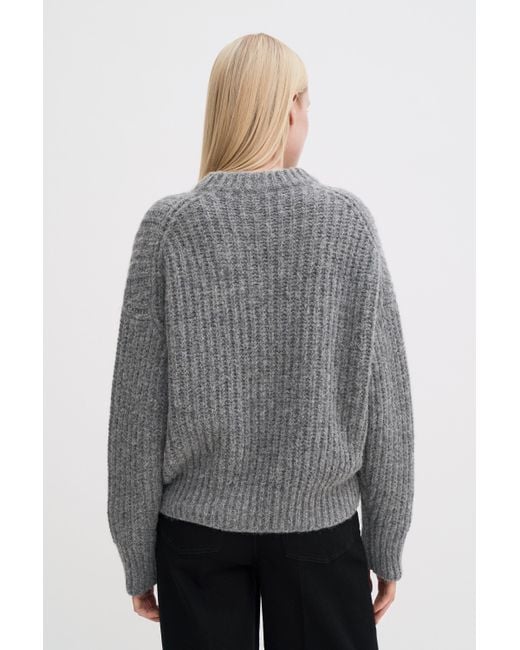 Filippa K Gray Soft Alpaca Sweater