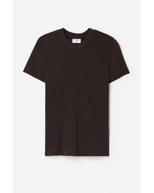 Filippa K Brown Lyocell Cashmere Tee