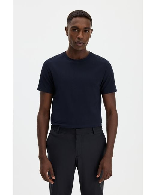 Filippa K Blue Stretch Cotton Tee for men