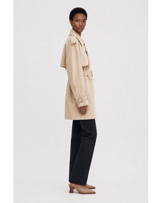 Filippa K Natural Short Trench Coat