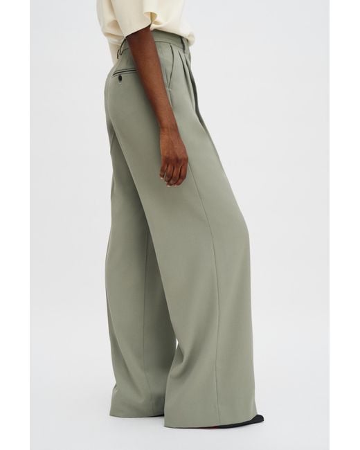 Filippa K Green Darcey Wool Trousers