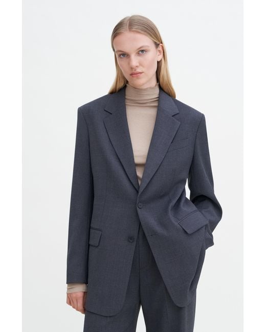 Filippa K Blue Davina Oversized Blazer