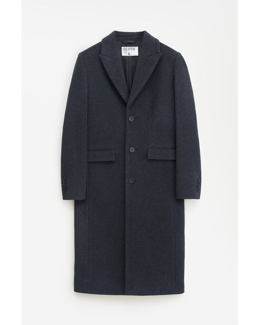 Filippa K Blue 93 Slim Wool Coat
