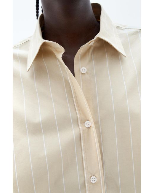 Filippa K Natural Stripe Poplin Shirt