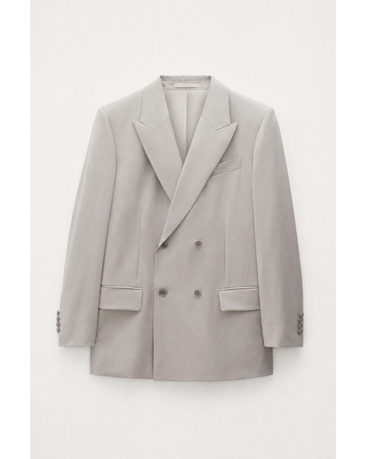 Filippa K Gray Double Breasted Blazer