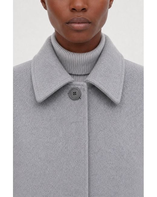 Filippa K Gray Wool Car Coat