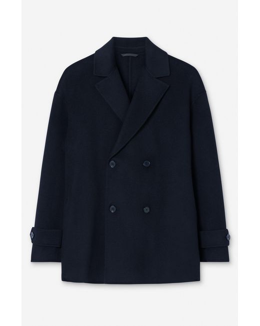 Filippa K Blue Audrey Wool Doublé Jacket