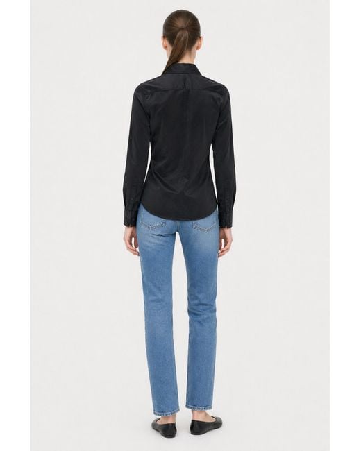 Filippa K Blue Garment Dyed Shirt