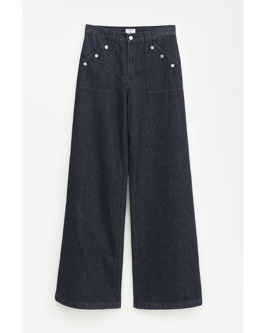 Filippa K Blue Loose Buttoned Jeans