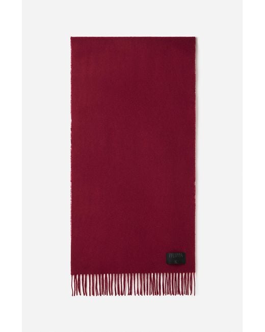 Filippa K Red Cashmere Blend Scarf