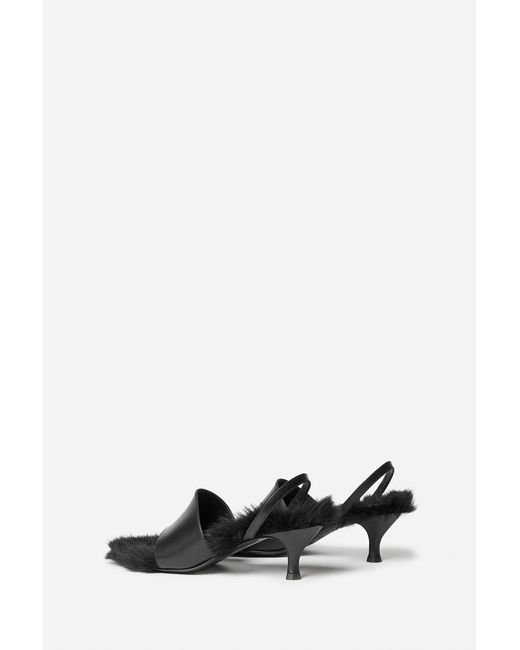 Filippa K Black Fur Heel
