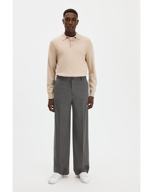 Filippa K Natural Knitted Polo Shirt for men