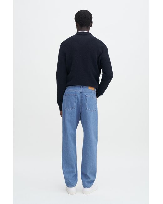 Filippa K Blue Tapered Cropped Jeans for men