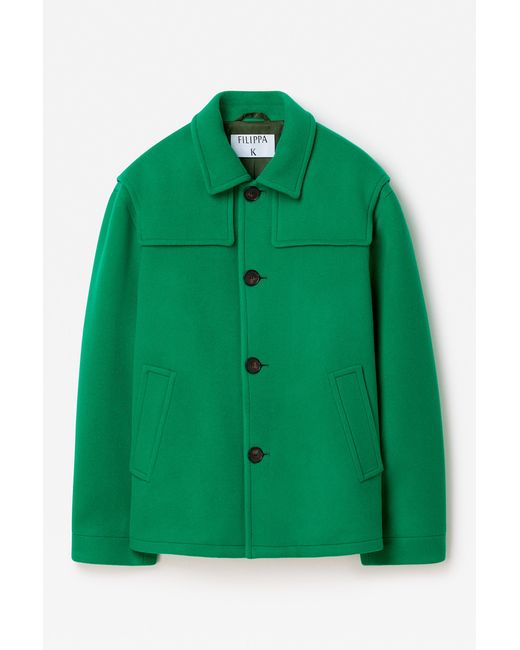 Filippa K Green Wool Donkey Jacket for men