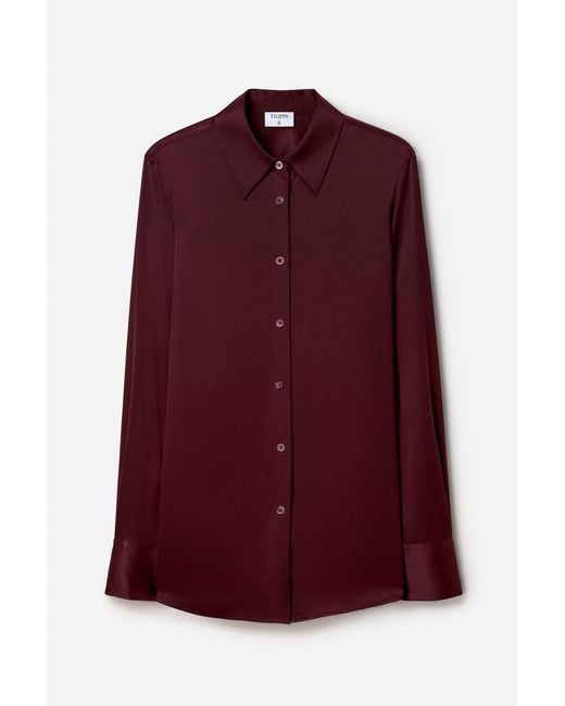 Filippa K Red Silk Shirt