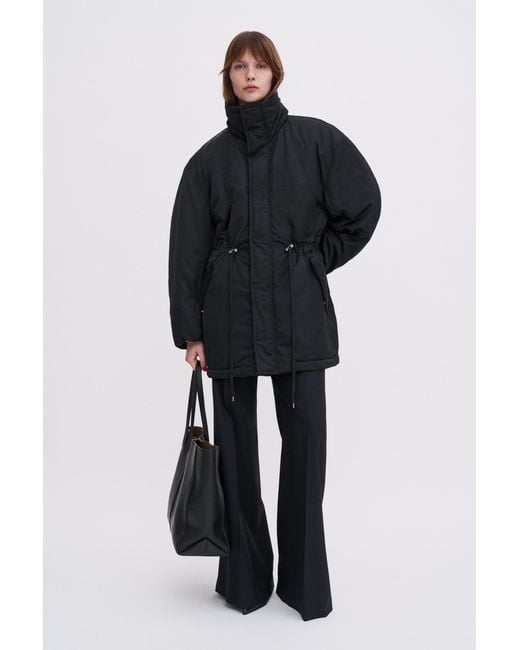 Filippa K Black Padded Zip Jacket