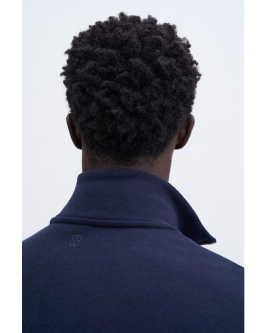 Filippa K Blue Half Zip Sweatshirt for men