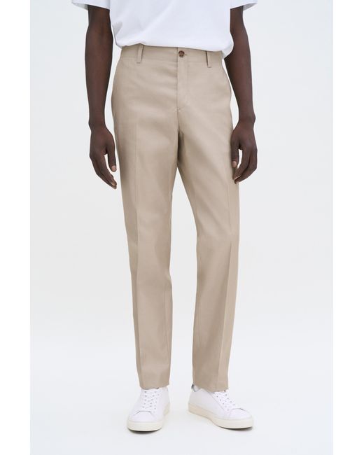 Filippa K Natural Cotton Tailored Trousers for men