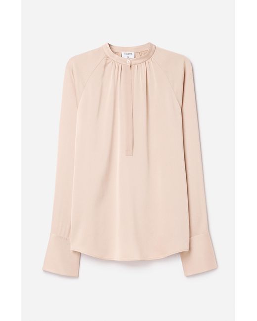Filippa K Natural Gathered Raglan Blouse