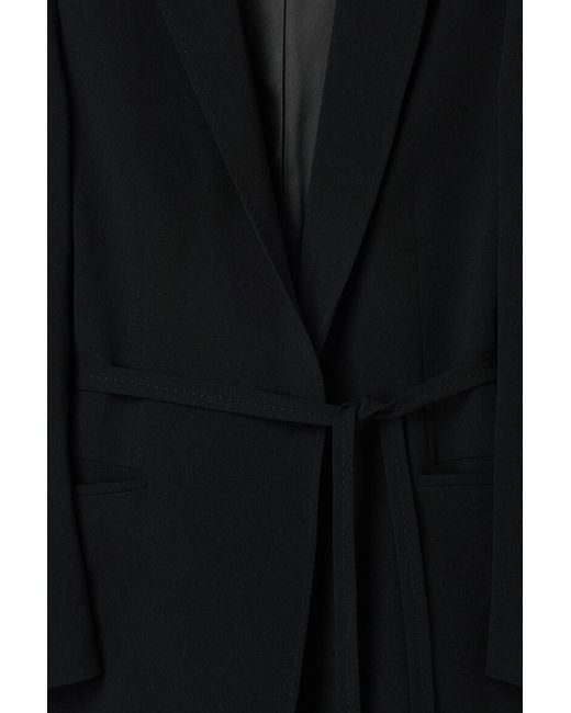 Filippa K Black Ashley Draped Blazer