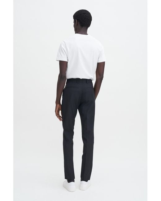 Filippa K Black Liam Wool Trousers for men