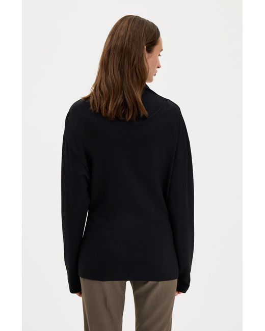 Filippa K Black Twisted Neck Top