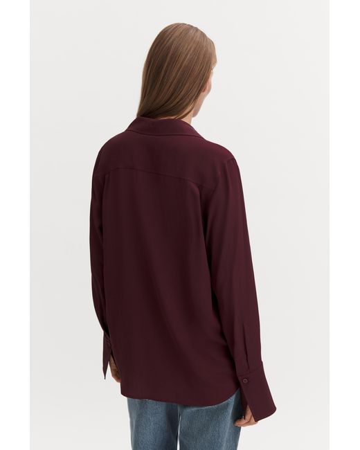 Filippa K Purple Half Placket Blouse