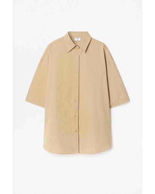 Filippa K Natural Oversized Short Sleeve Shirt