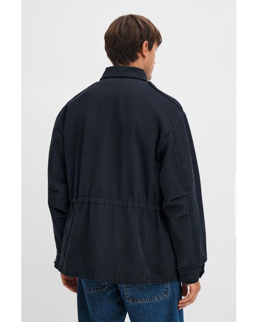 Filippa K Blue Recycled Cotton Field Jacket for men