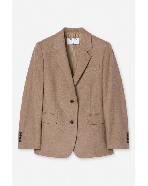 Filippa K Brown Delilah Flannel Blazer