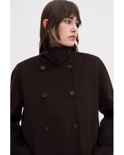 Filippa K Black Amelia Doublé Coat