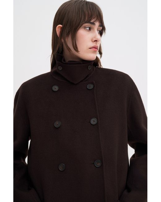 Filippa K Black Amelia Doublé Coat