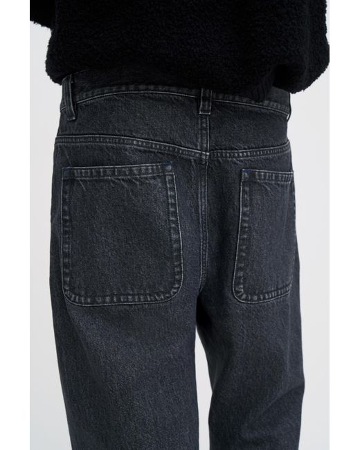 Filippa K Black Denim Work Jeans for men