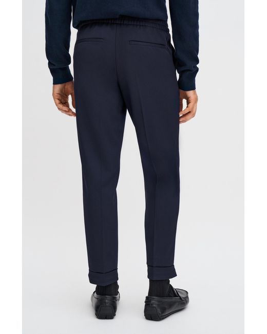 Filippa K Blue Terry Cropped Trousers for men