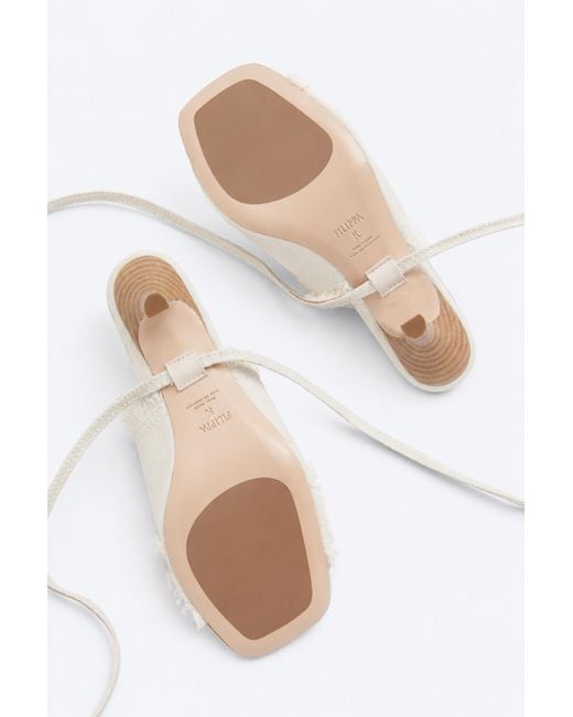 Filippa K White Fringed Mules