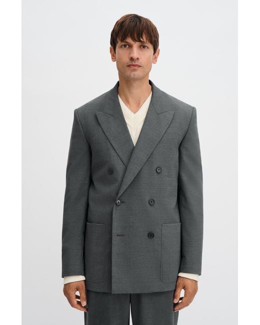 Filippa K Gray Michael Pinstripe Blazer for men