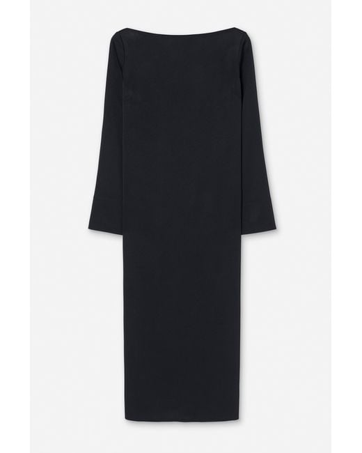Filippa K Black Naia Boatneck Dress