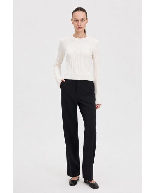 Filippa K Blue Cara Flannel Trousers