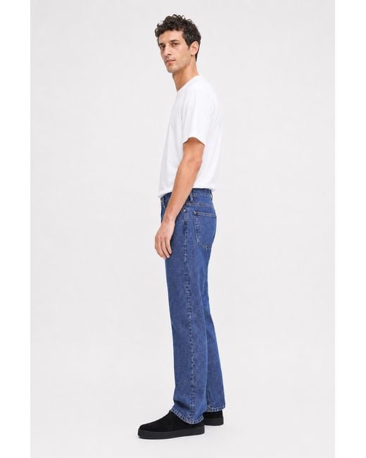 Filippa K Blue Tapered Cropped Jeans for men