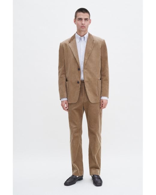 Filippa K Natural Corduroy Patch Pocket Blazer for men