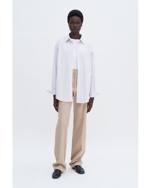 Filippa K White Classic Stripe Shirt