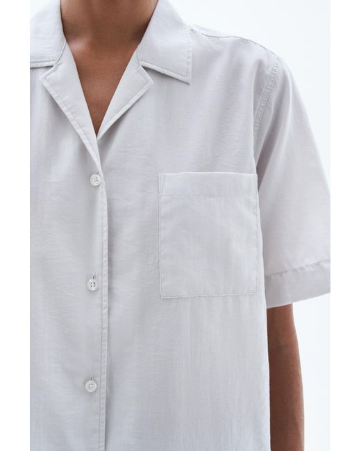 Filippa K White Short Sleeve Shirt