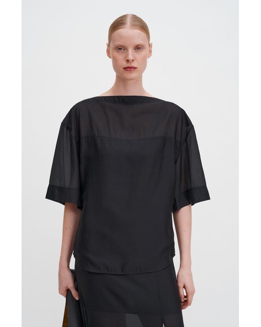 Filippa K Black Sheer Tee