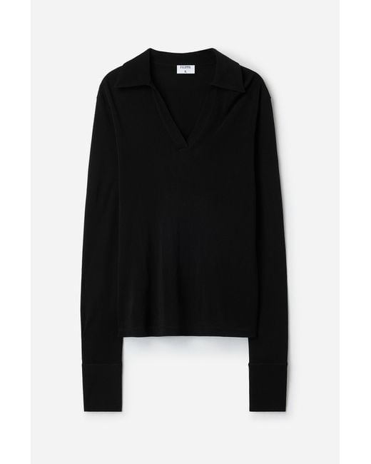 Filippa K Blue Crepe Jersey Shirt