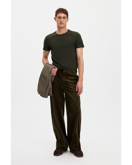 Filippa K Green Stretch Cotton Tee for men
