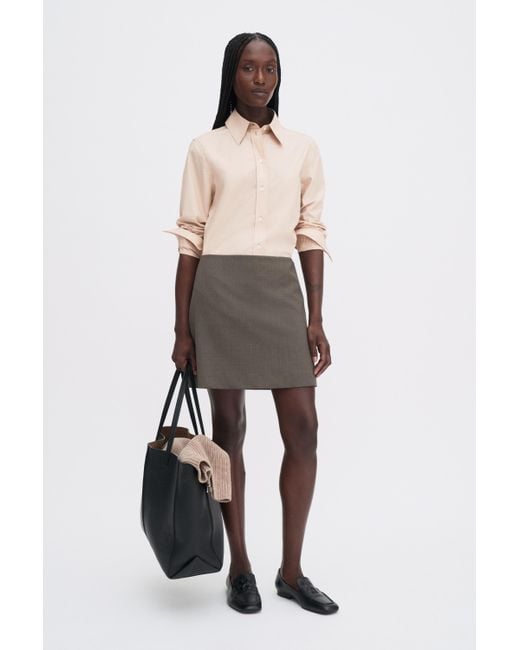 Filippa K White Wool Mini Skirt